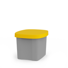 Load image into Gallery viewer, EMgreen recycling waste bin with yellow lid, 30l | made of recycle plastic