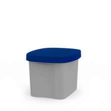 Load image into Gallery viewer, EMgreen recycling waste bin with blue lid, 30l | made of recycle plastic