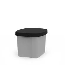 Load image into Gallery viewer, EMgreen recycling waste bin with black lid, 30l | made of recycle plastic