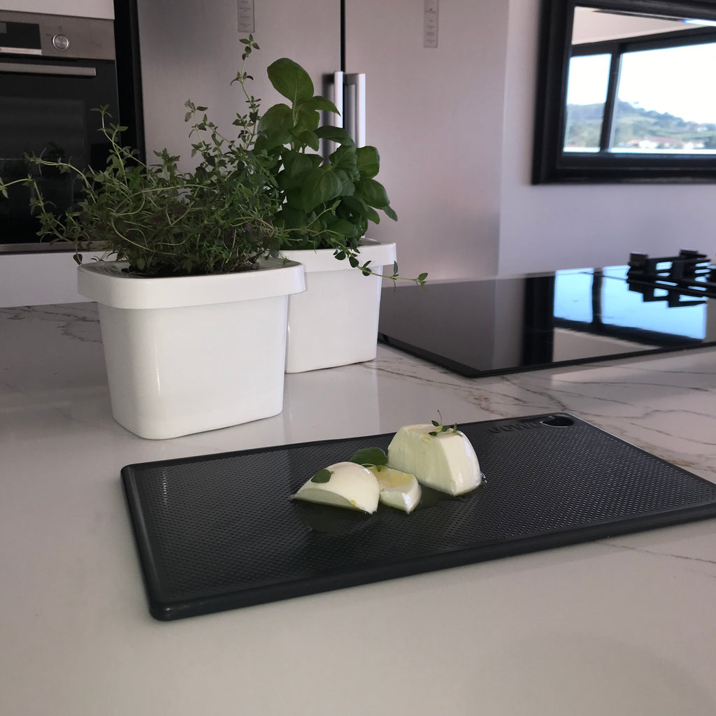 LISY – Conjunto versátil de tábuas de corte para cozinha | Superfície texturizada dupla face com drenagem | Design moderno, sem BPA | Pode ser lavado na máquina de lavar louça | GOWO