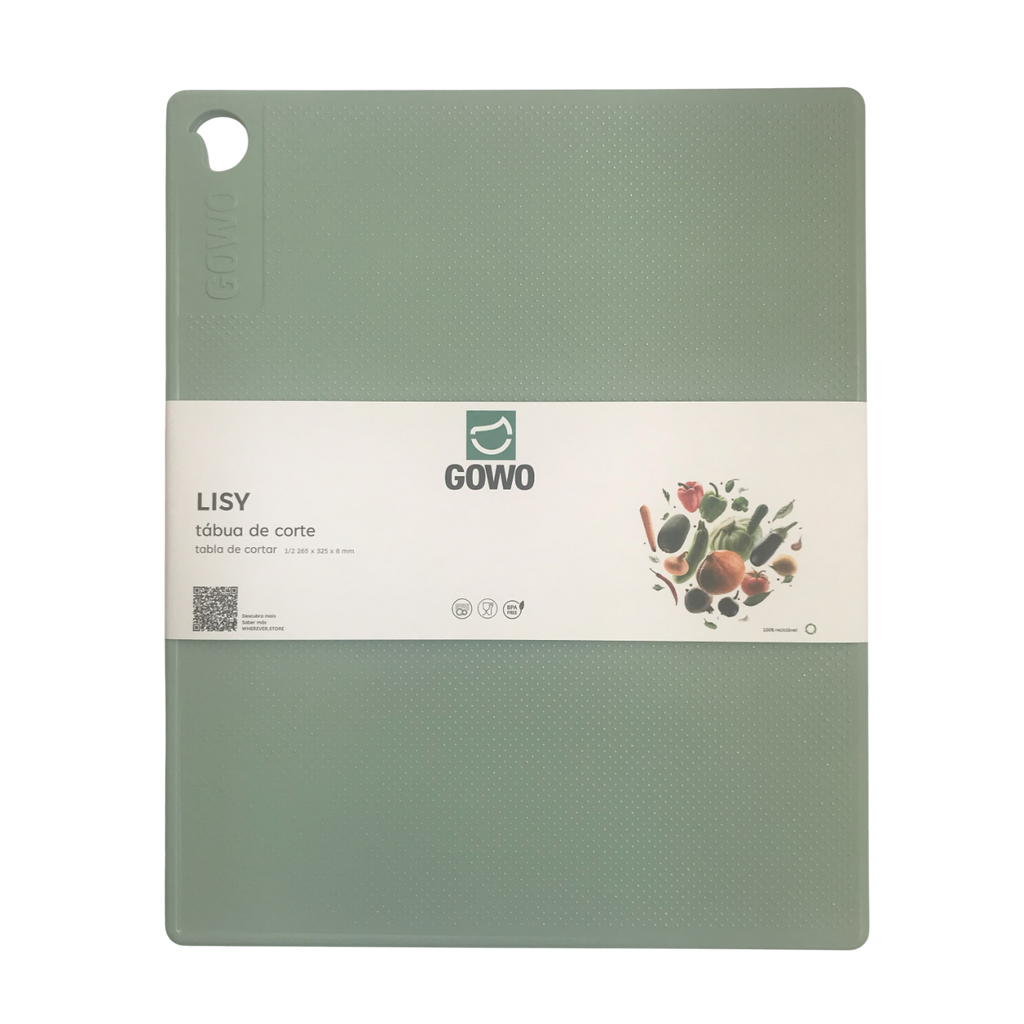 LISY – Conjunto versátil de tábuas de corte para cozinha | Superfície texturizada dupla face com drenagem | Design moderno, sem BPA | Pode ser lavado na máquina de lavar louça | GOWO