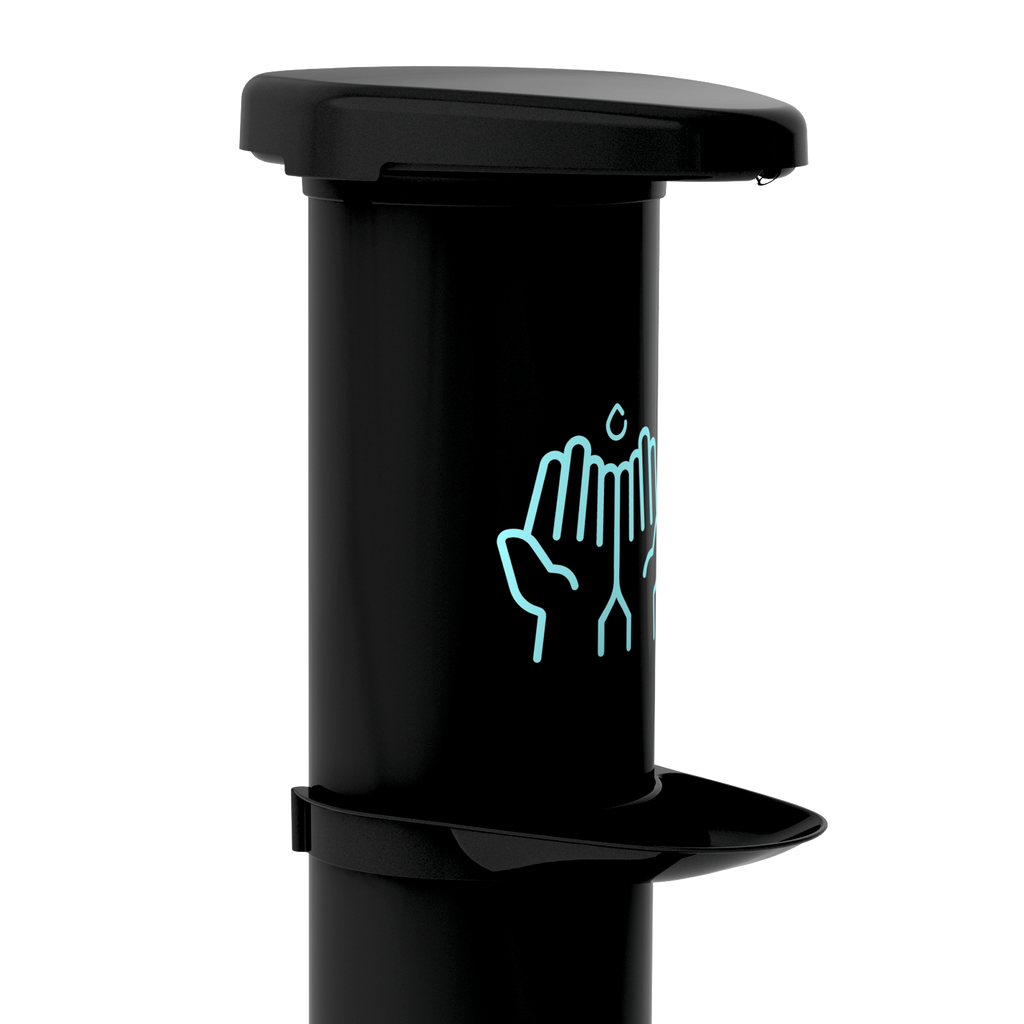 Dispensador de alcohol en gel c/ pedal - UMA | Negro